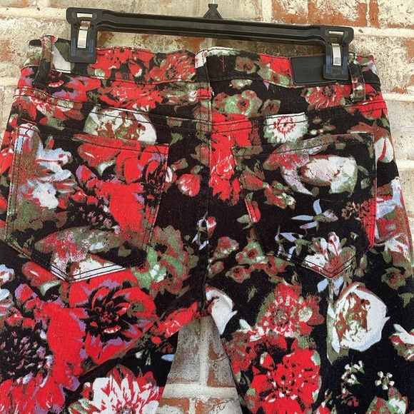 BDG Jeans Womens Ankle Mid Rise Twig Floral Stretch Denim Jeans - Picture 6 of 11